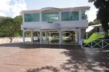 Deck com vista para o salão principal